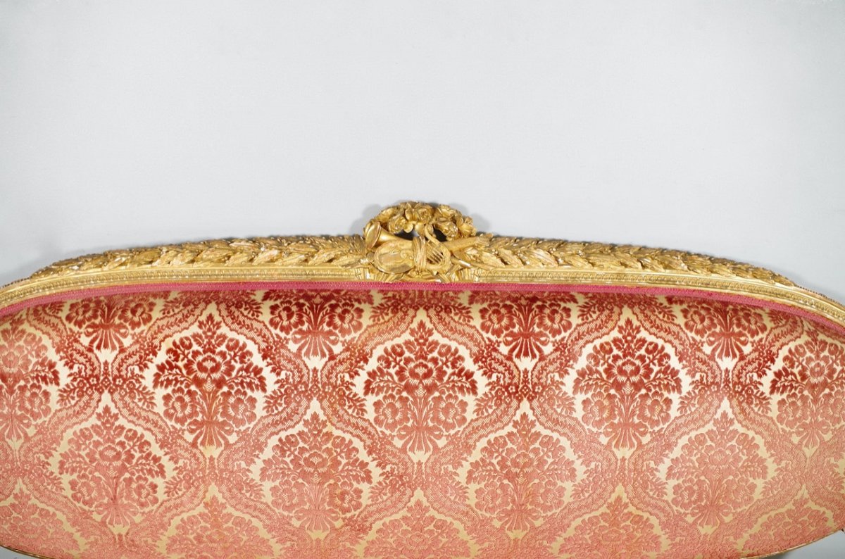 Salon style Louis XVI bois doré-photo-2