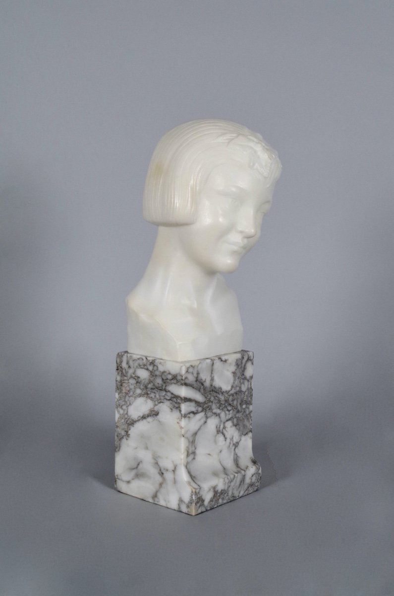 Guglielmo Pugi - Marble Bust-photo-2