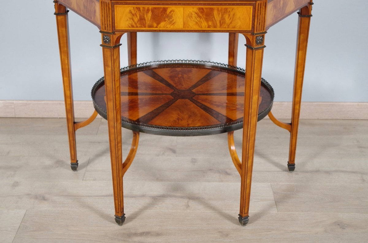 19th Century English Pedestal Table-photo-5