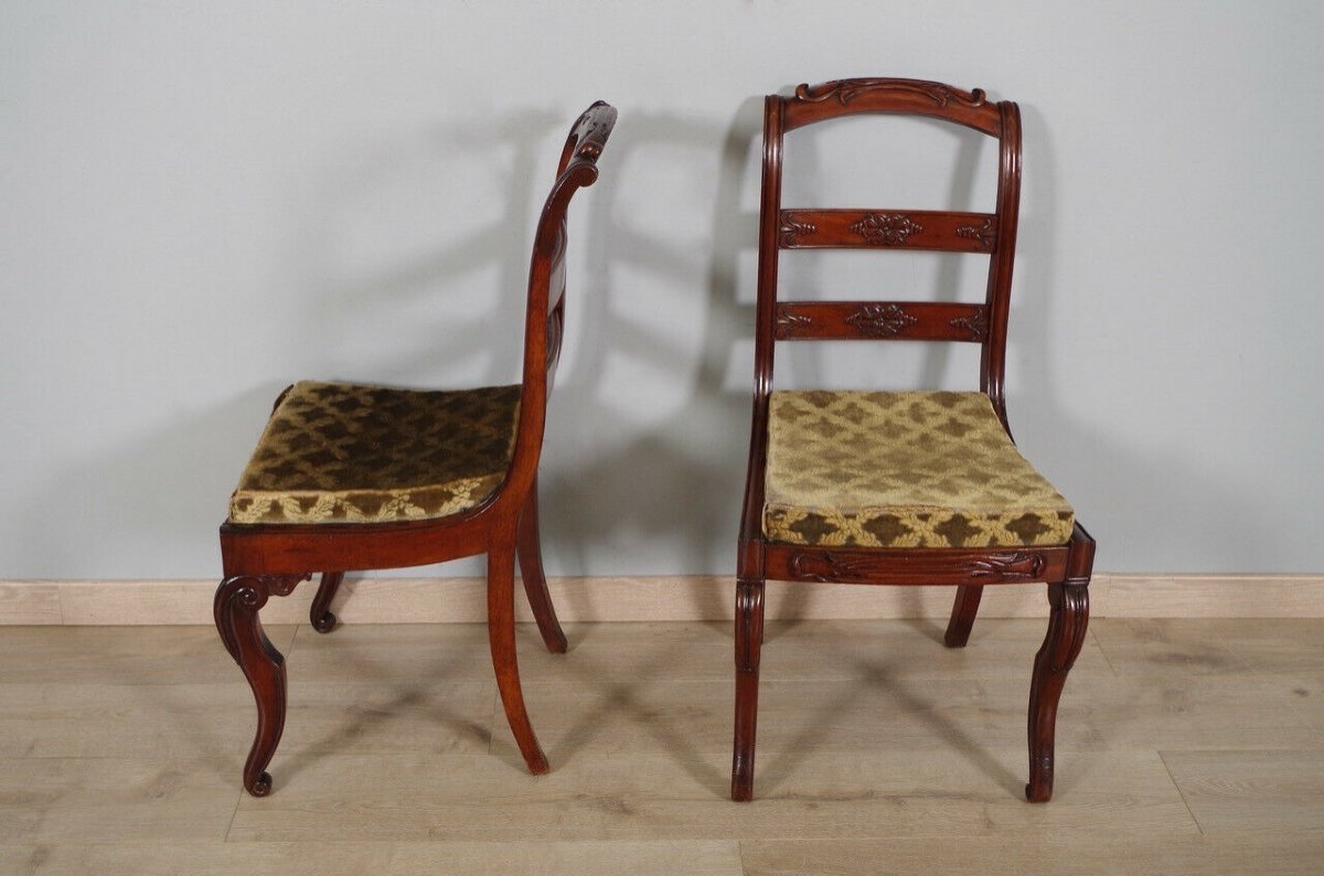 Paire De Chaises Estampillées Veuve Grange Et Bétout