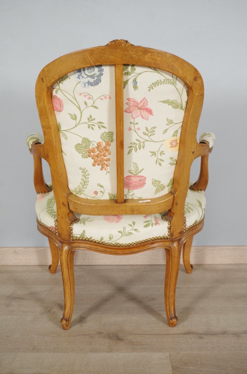 Quatre fauteuils style Louis XV-photo-8
