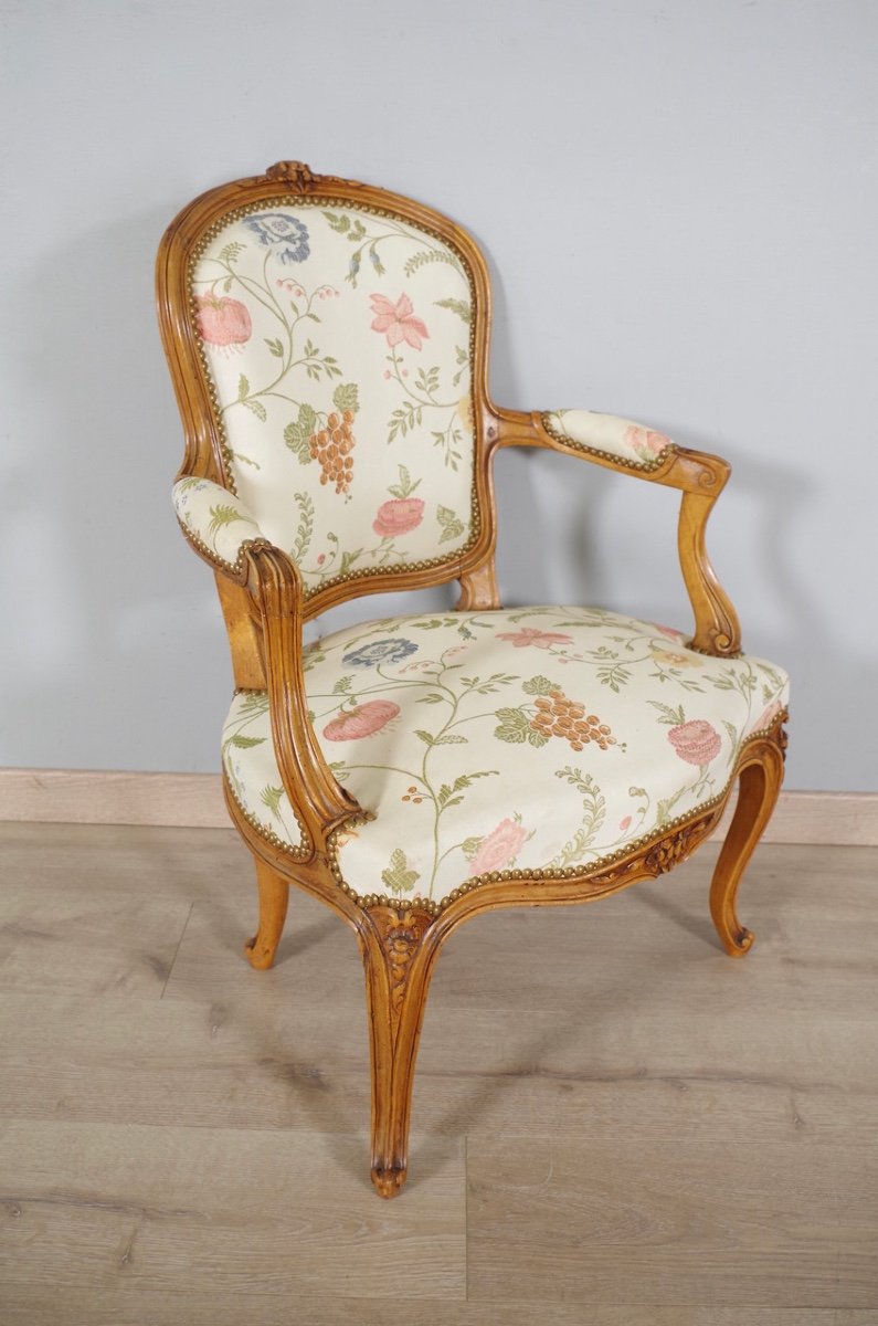 Paire de fauteuils style Louis XV-photo-4