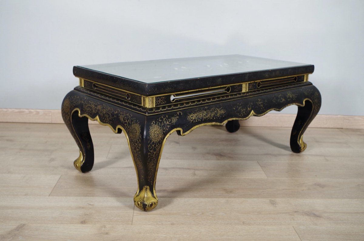 CHINE : table basse en laque-photo-3