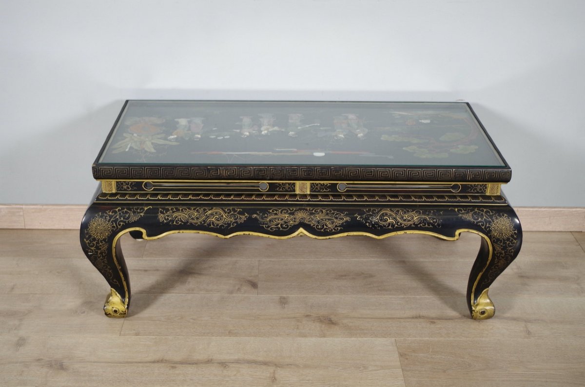 CHINE : table basse en laque-photo-4