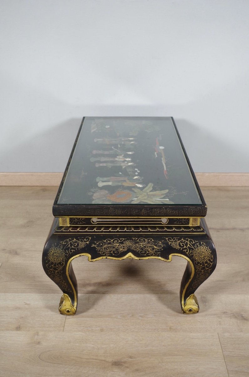 CHINE : table basse en laque-photo-6