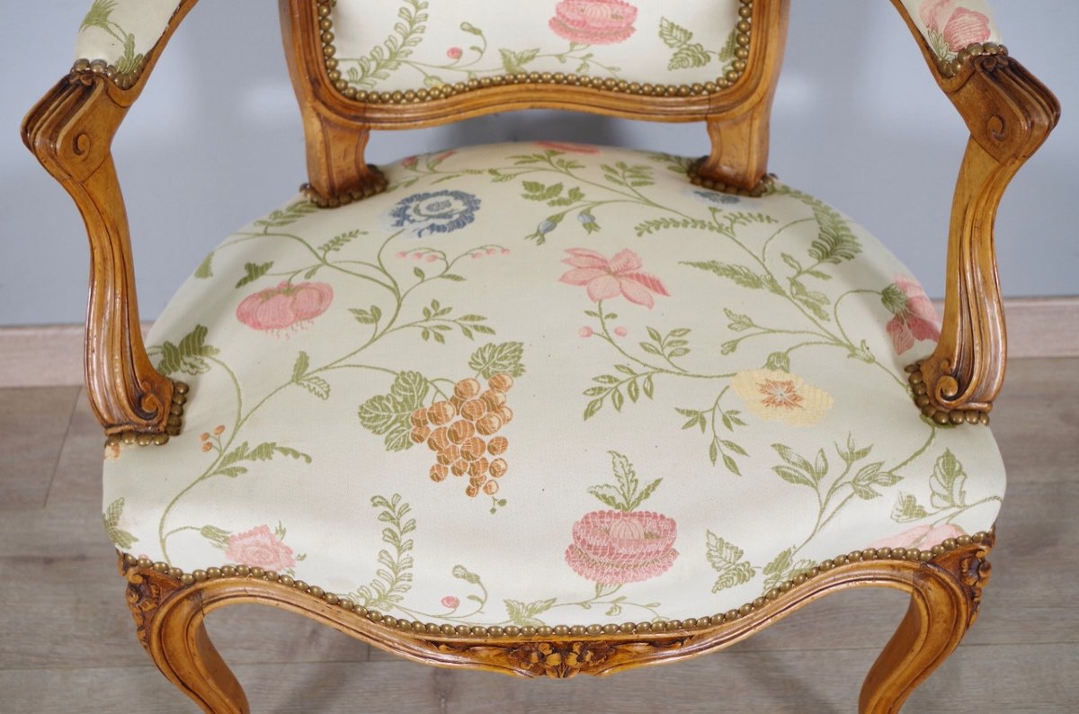 Pair Of Louis XV Style Armchairs-photo-6