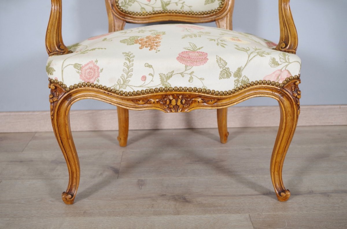 Pair Of Louis XV Style Armchairs-photo-7