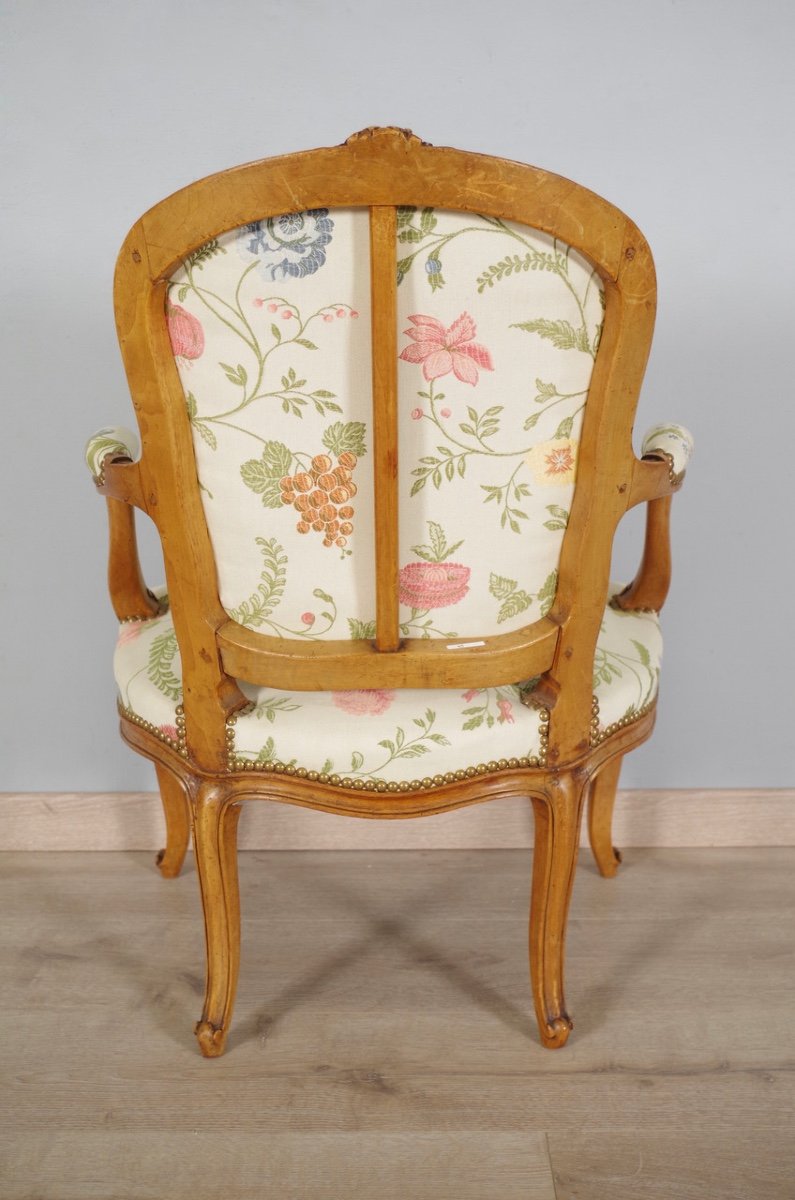 Paire de fauteuils style Louis XV -photo-8