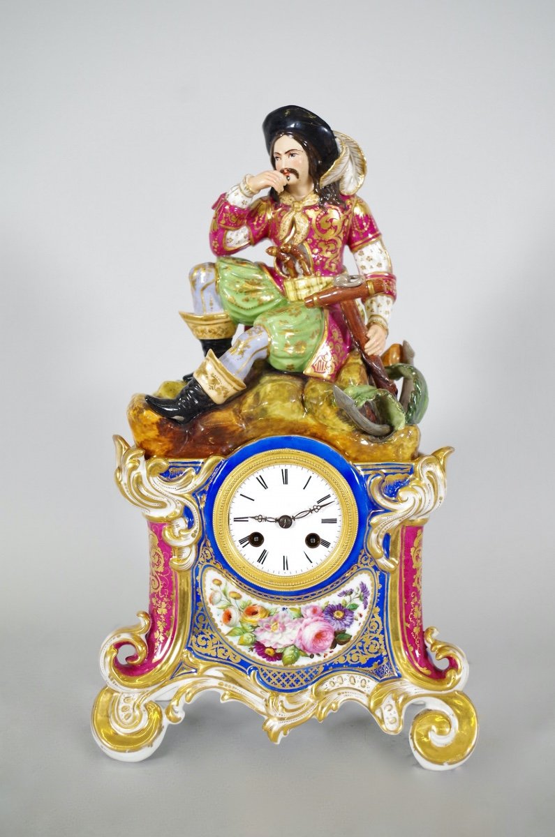 Jacob Petit Style Porcelain Clock-photo-2