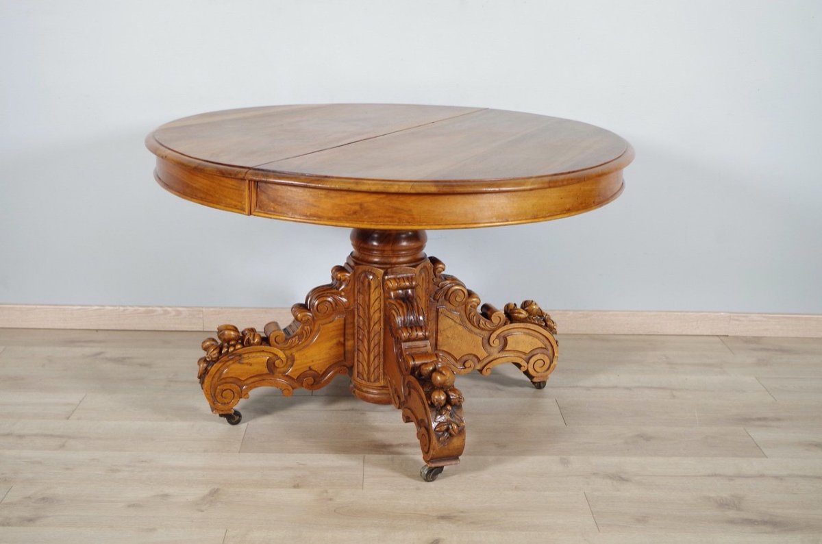Napoleon III Dining Room Pedestal Table-photo-2
