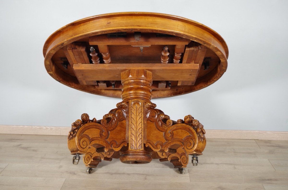 Napoleon III Dining Room Pedestal Table-photo-6
