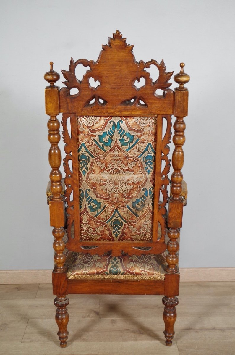 Quatre fauteuils style Renaissance-photo-4