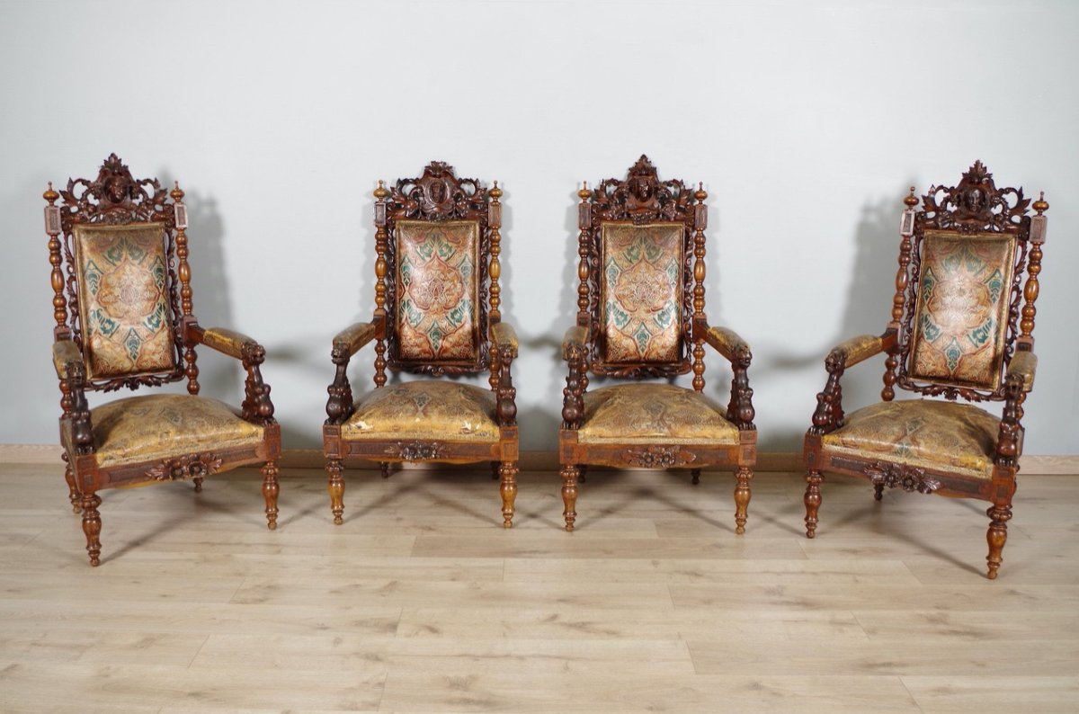 Renaissance Style Armchairs