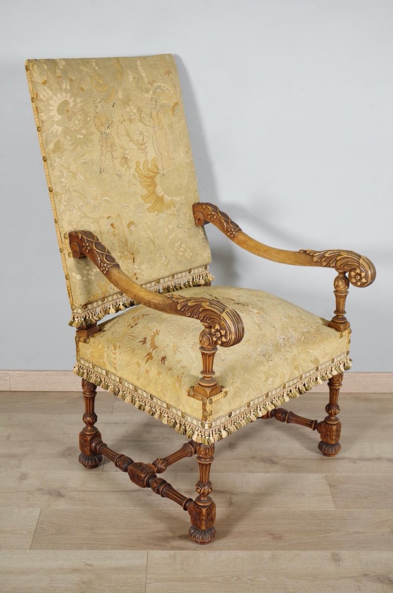 Louis XIV Style Armchair-photo-3