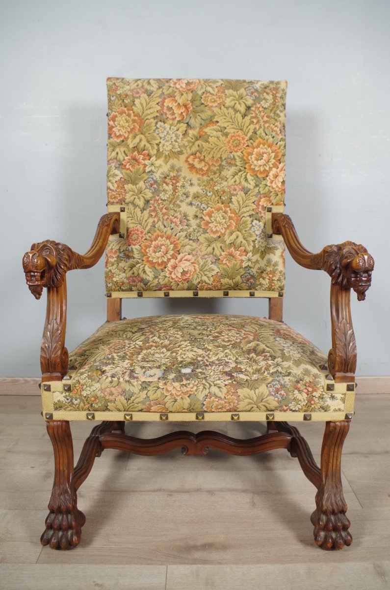 Fauteuil style Louis XIV-photo-2