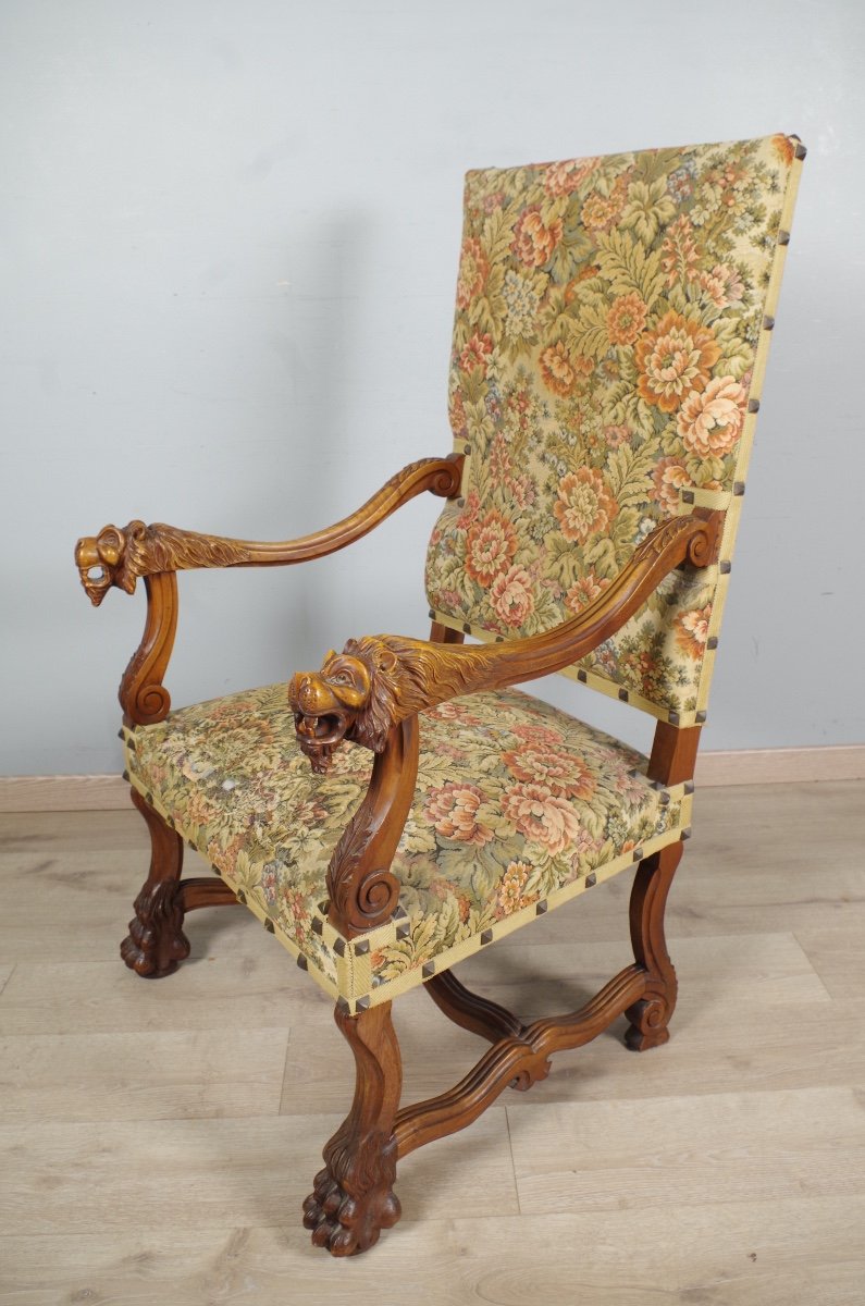 Louis XIV Style Armchair-photo-4