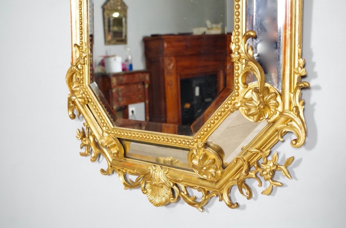 Miroir doré Napoléon III-photo-7