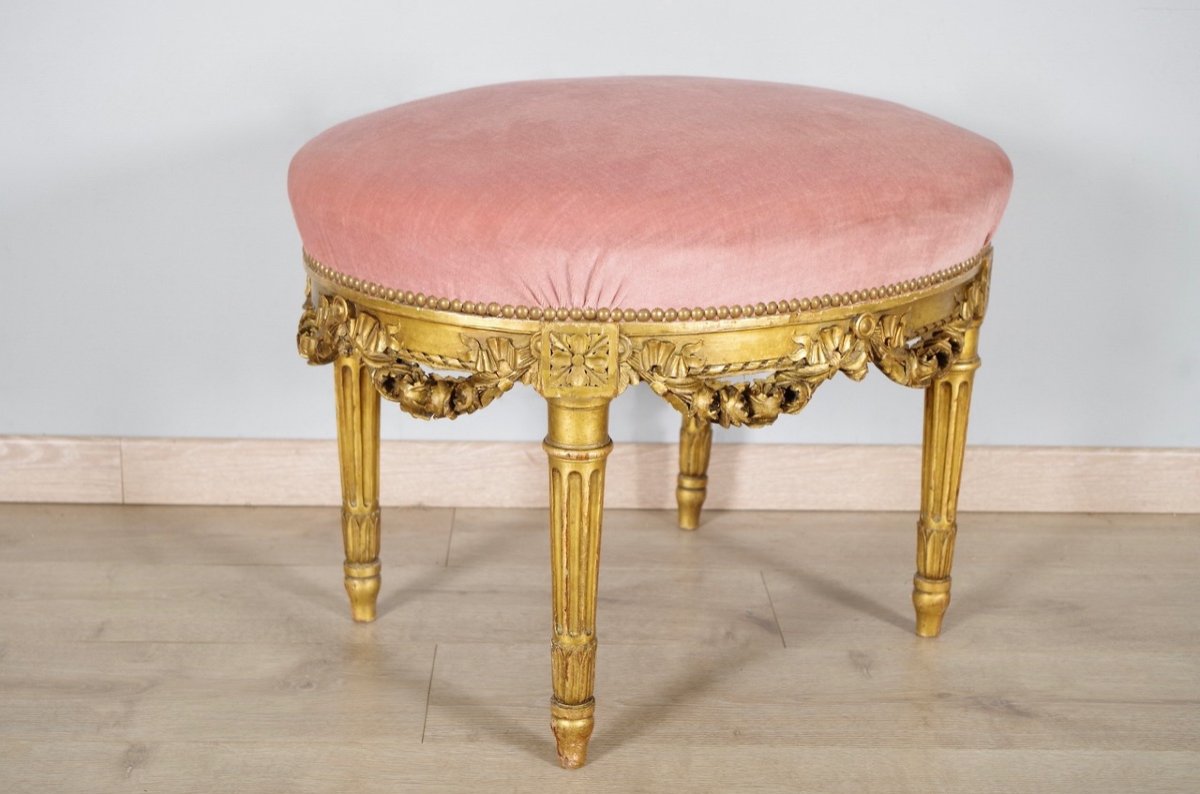 Tabouret style Louis XVI-photo-1