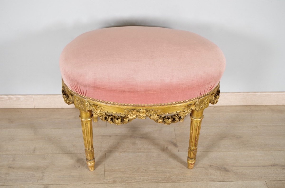 Tabouret style Louis XVI-photo-4