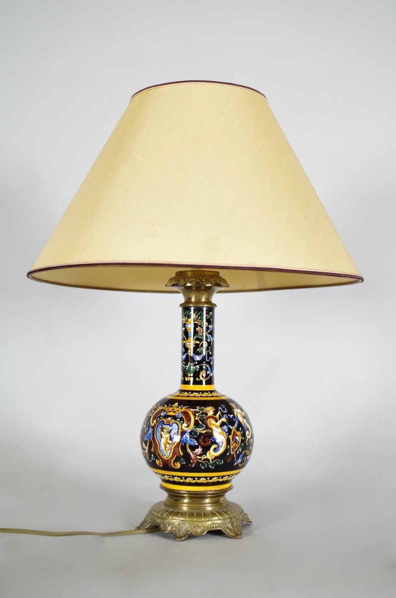 Gien Earthenware Lamp-photo-2