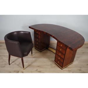 Christian Krass - bureau et fauteuil Art déco style Ruhlmann