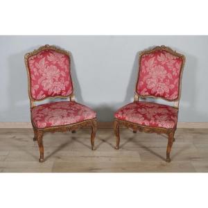 Pair Of Regency Period Chairs Stamped Tilliard