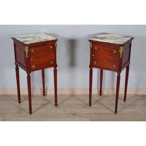 Pair Of Louis XVI Style Bedside Tables