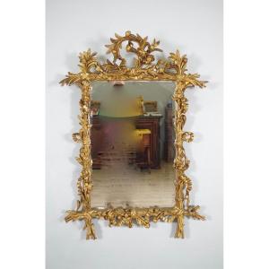 Art-nouveau Golden Mirror