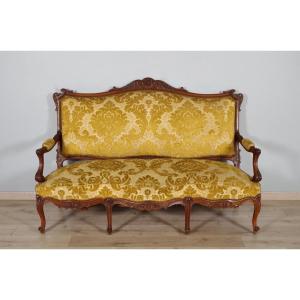 Walnut Louis XV Style Sofa 1900