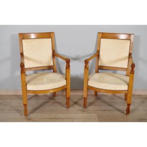 Pair Of Consulate Period Armchairs