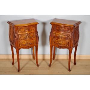 Pair Of Louis XV Style Chiffonier Tables