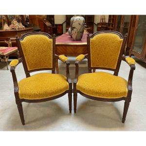 Pair Of Louis XVI Period Armchairs