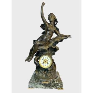 Napoleon III Clock The Wave By Jb Germain