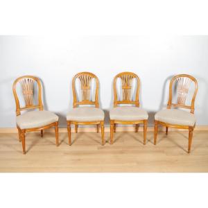 Quatre chaises époque Louis XVI