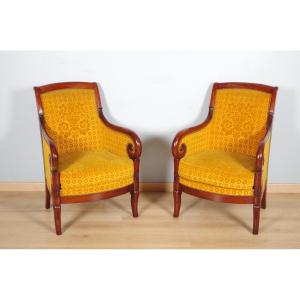 Paire de bergères époque Restauration