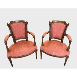Pair Of Directoire Style Armchairs