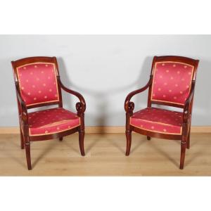 Pair Of Restoration Period Armchairs