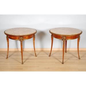 Christian Krass - Pair Of Regency Style Side Tables