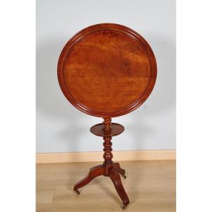 Louis-philippe Mahogany Pedestal Table, Circa 1840