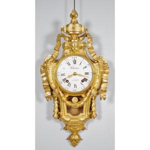 Louis XVI-era Gilded Bronze Wall Sconce Signed Warin, After Osmond