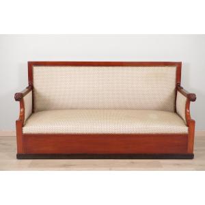 Canapé d'époque Consulat en acajou – vers 1800