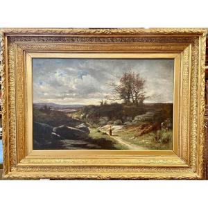 Landscape By Léon Humbert Anthelme Dallemagne