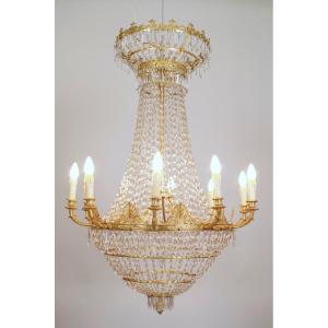 Large Empire Period Chandelier