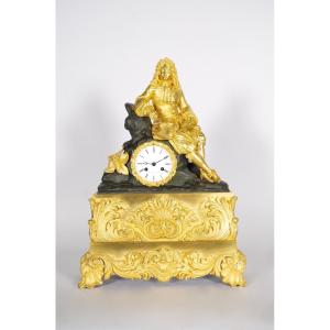 Charles X Clock Gilt Bronze
