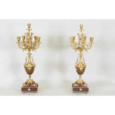 Pair Of Louis XVI Style Candelabra