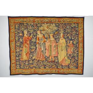 Aubusson Tapestry Middle Ages Style Thousand Flowers