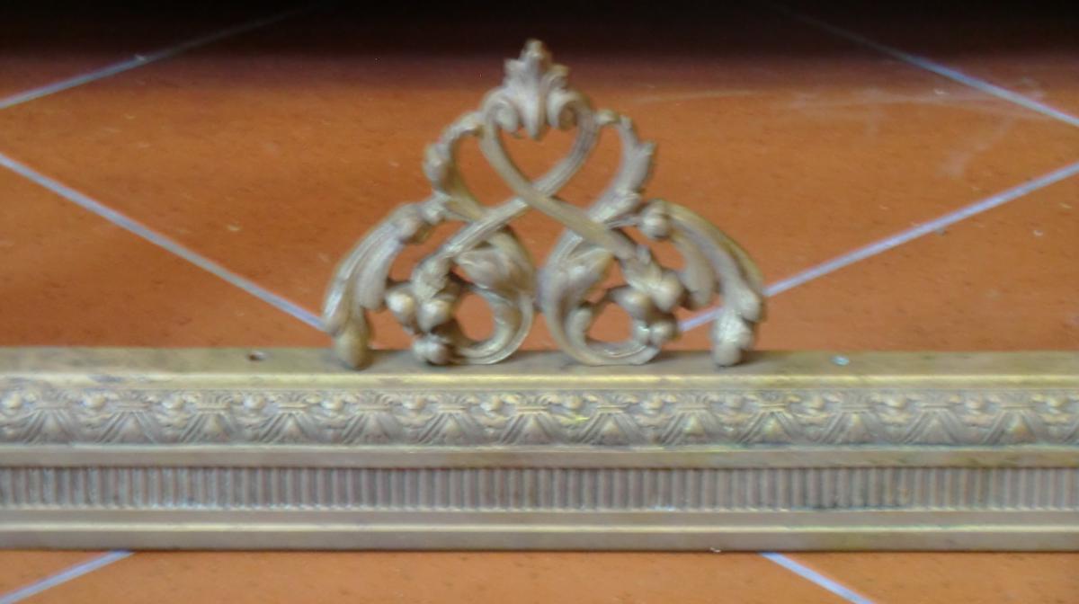 Chenets En Bronze Doré De Style Louis 16-photo-3