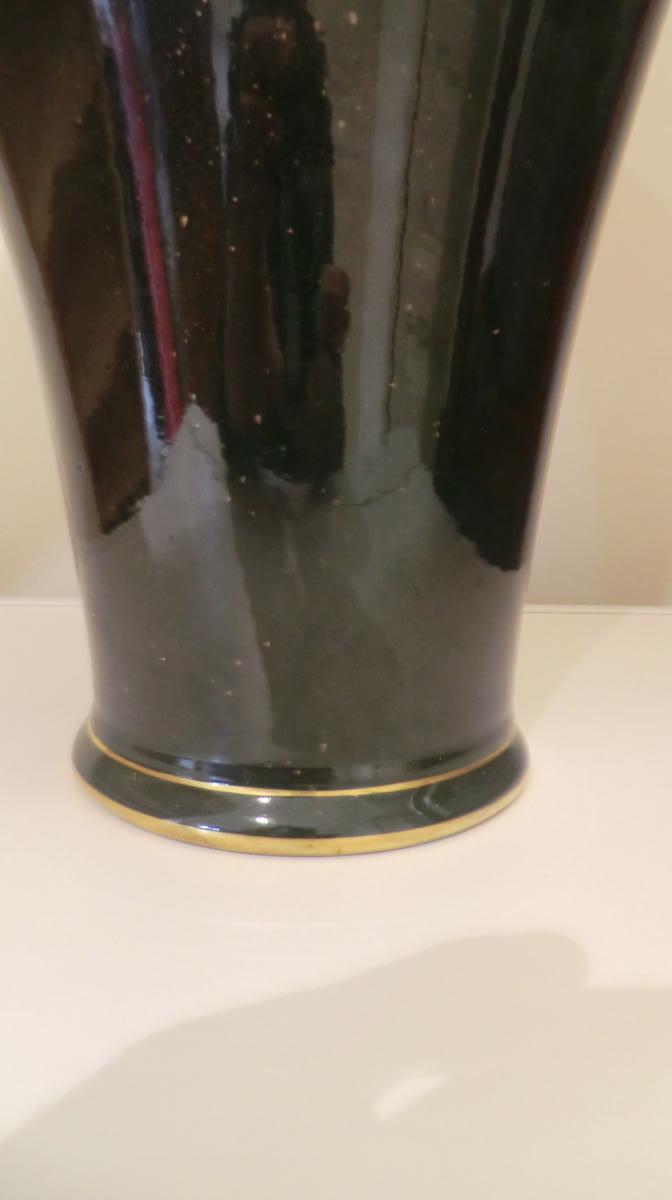 Grand Art Deco Vase De Sevres-photo-3