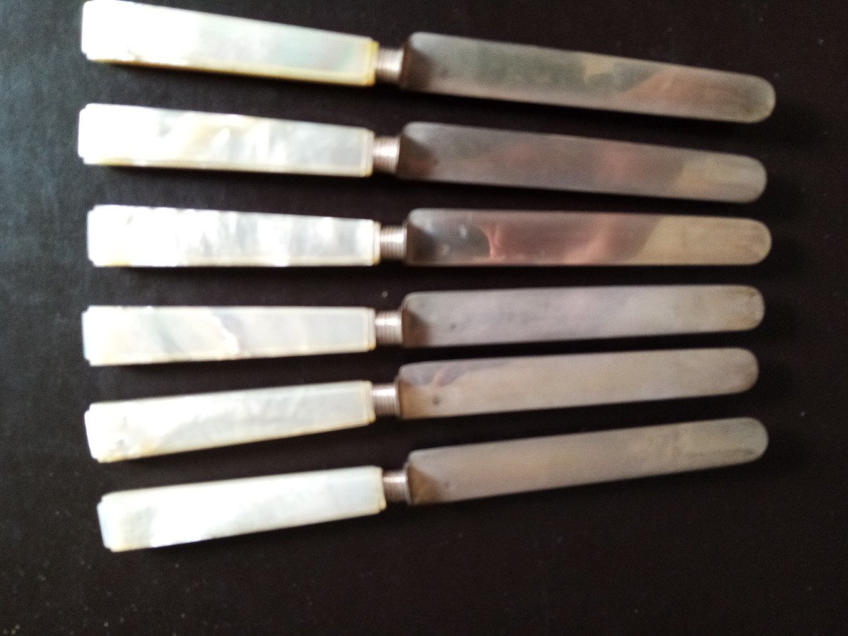 Mother-of-pearl And Sterling Silver Knives -photo-4