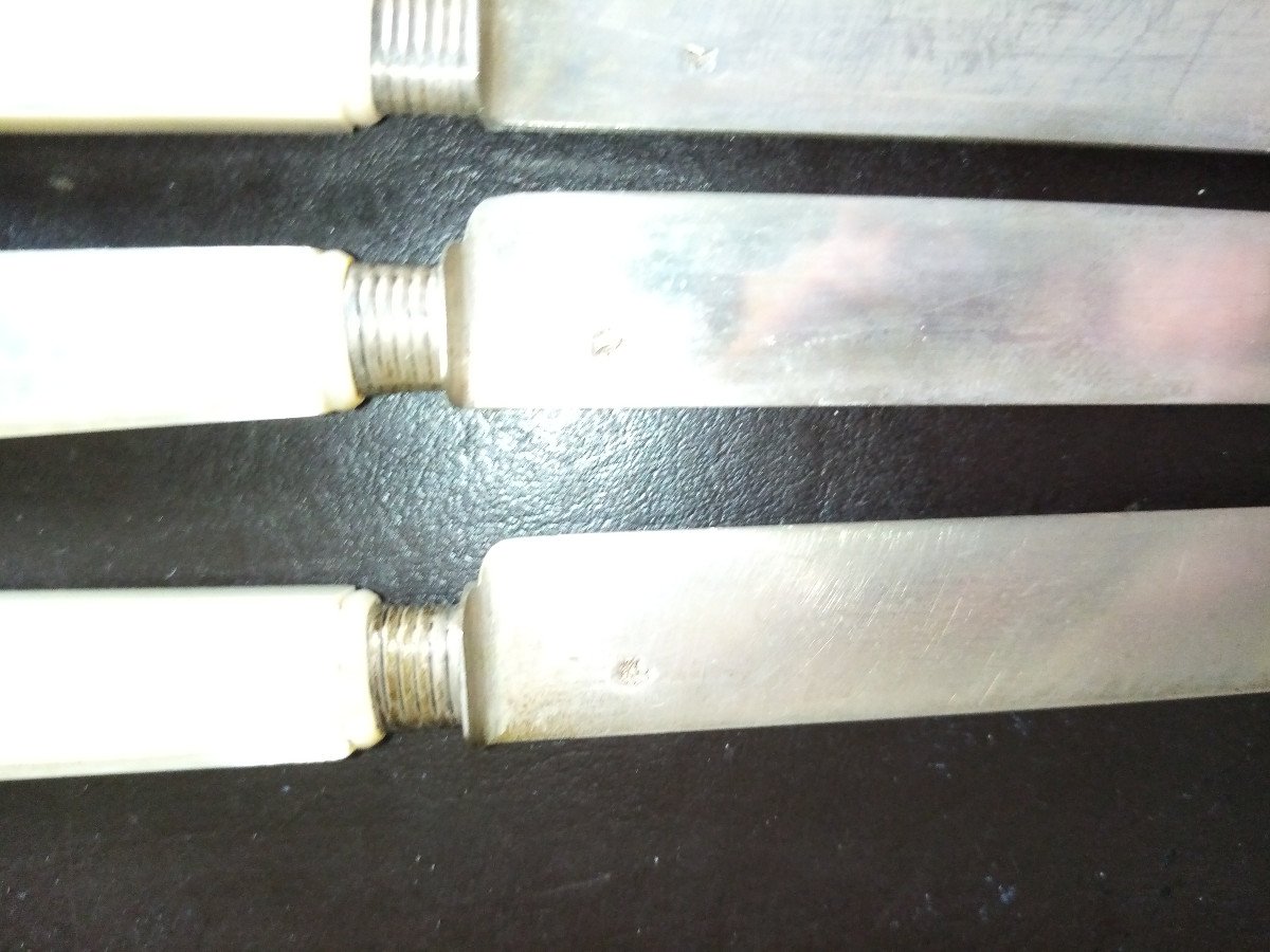 Mother-of-pearl And Sterling Silver Knives -photo-1
